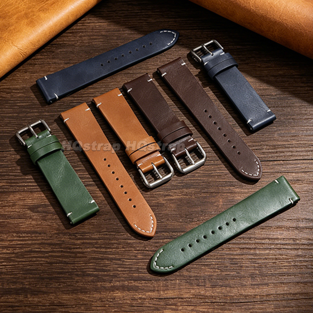 Oil Wax Leather Watch Strap 18 - Seiko Watches Smartwatch avaliação e preço