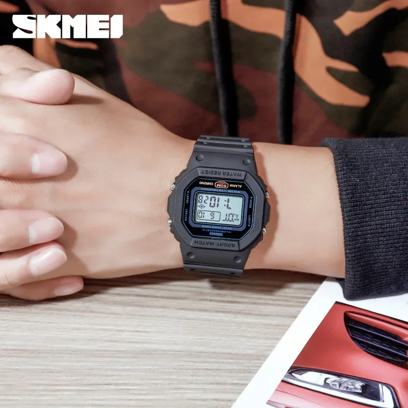 SKMEI 1628 Luxury Digital Men  - Tide Watch Surf avaliação e preço