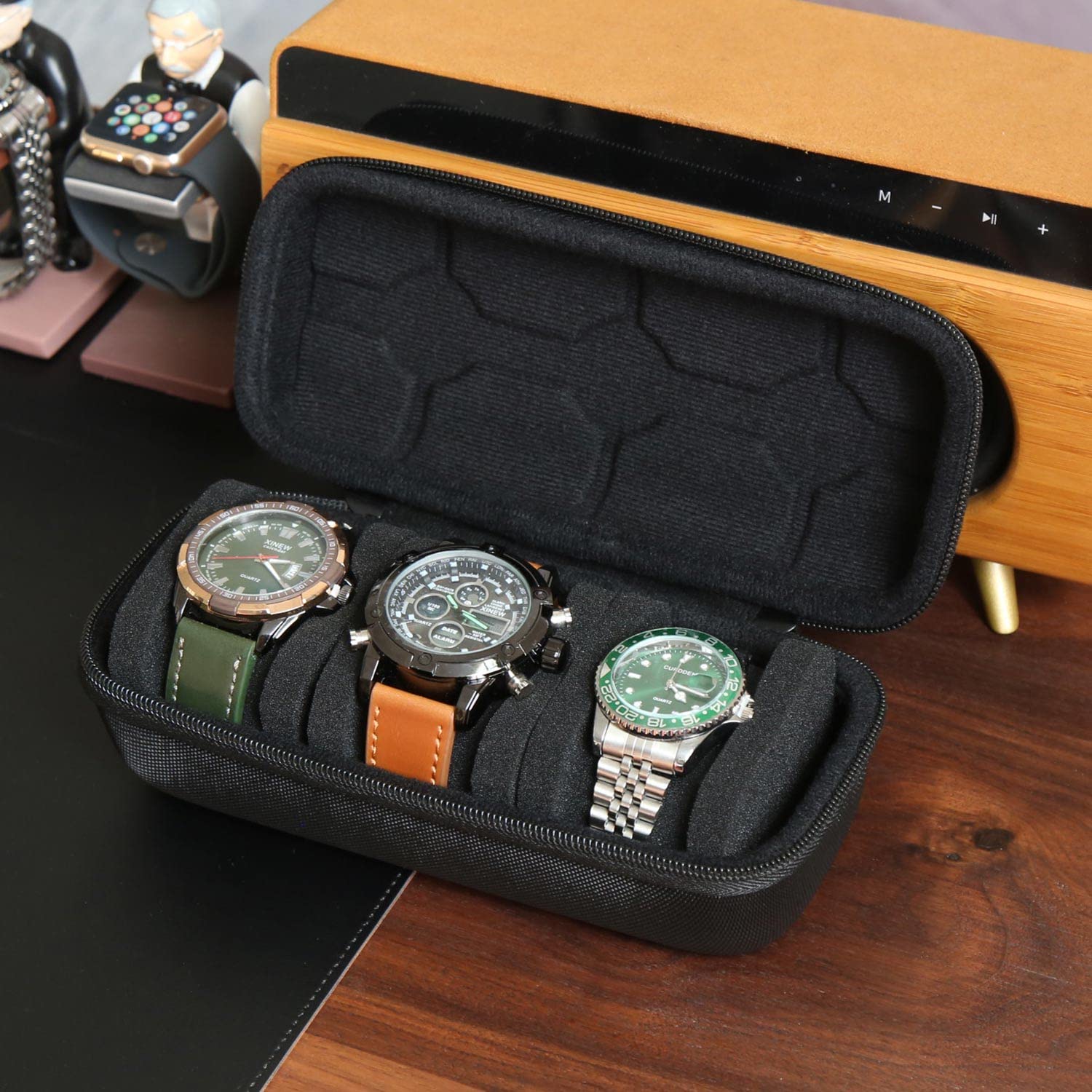 Watch Box Organizer For Men or - Watches Not Smartwatch avaliação e preço