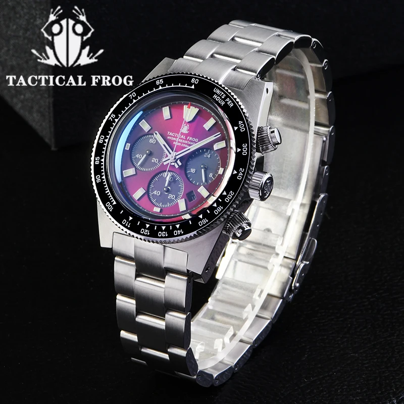 Tactical Frog Chronograph Watc - Tide Watch Surf avaliação e preço