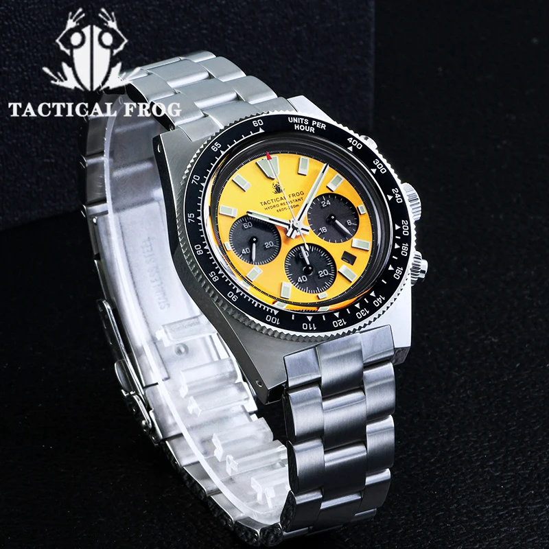 Tactical Frog Chronograph Watc - Tide Watch Surf avaliação e preço