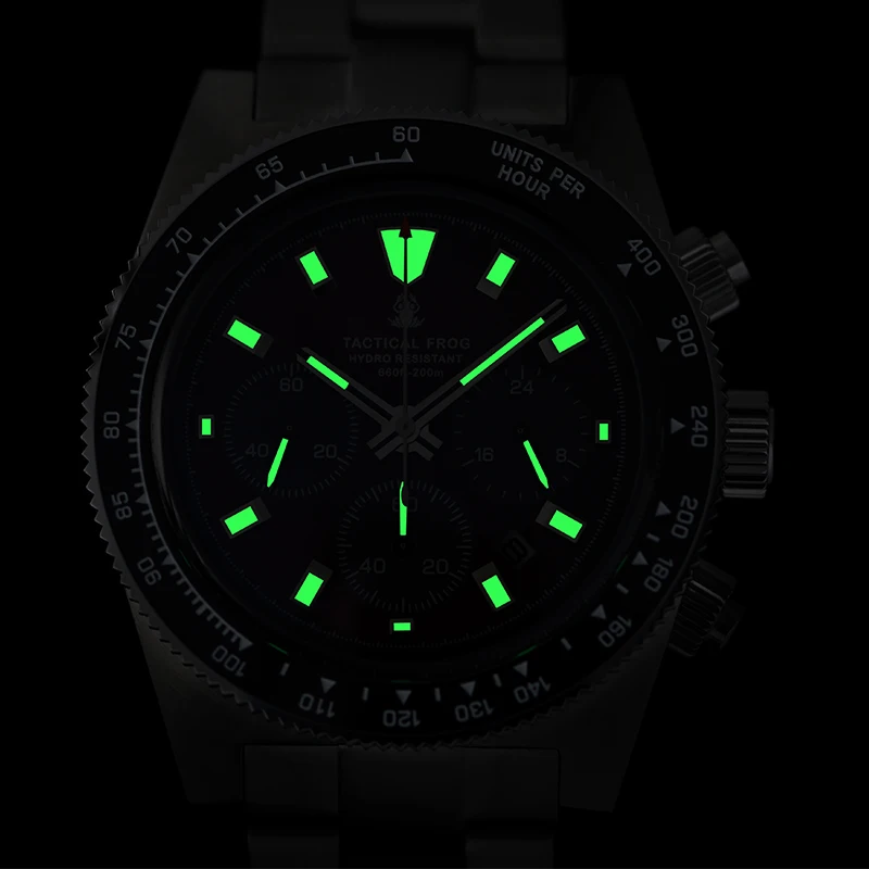 Tactical Frog Chronograph Watc - Tide Watch Surf avaliação e preço