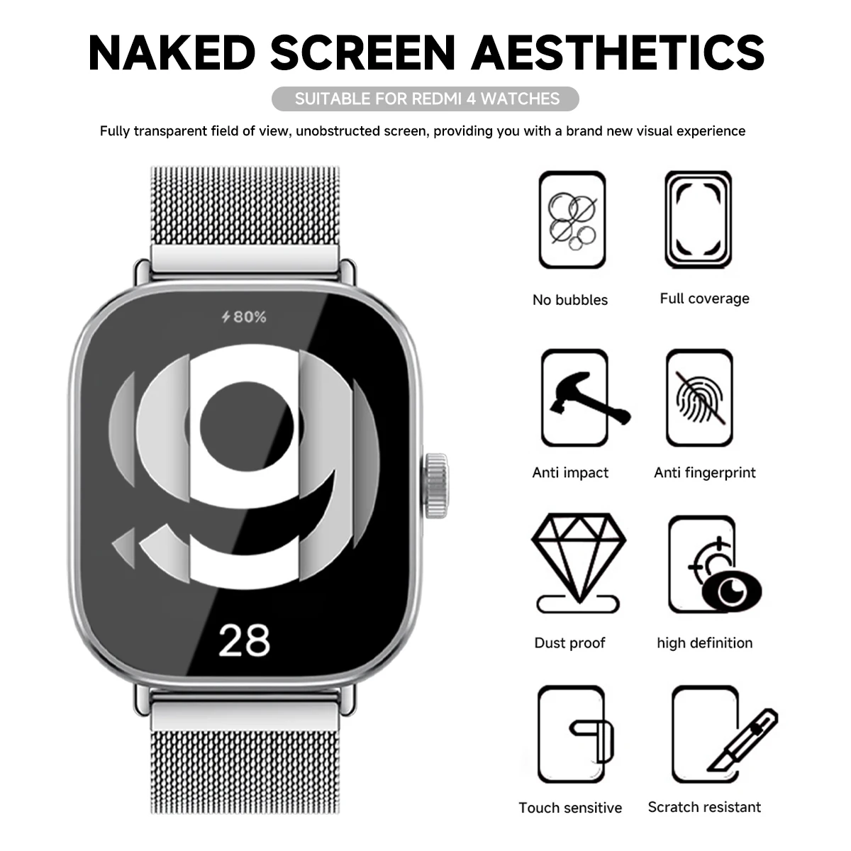 Tempered Glass for Xiaomi Redm - Smartwatch Redmi Watches avaliação e preço