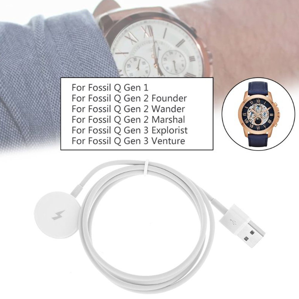1m Smart Watch Magnetic Charge - Fossil Watches Smartwatch Charger avaliação e preço