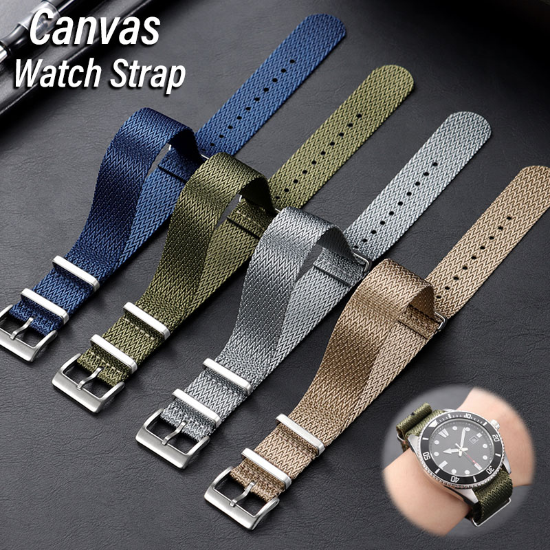 Canvas Nylon Watch Band 18mm 2 - Seiko Watches Smartwatch avaliação e preço