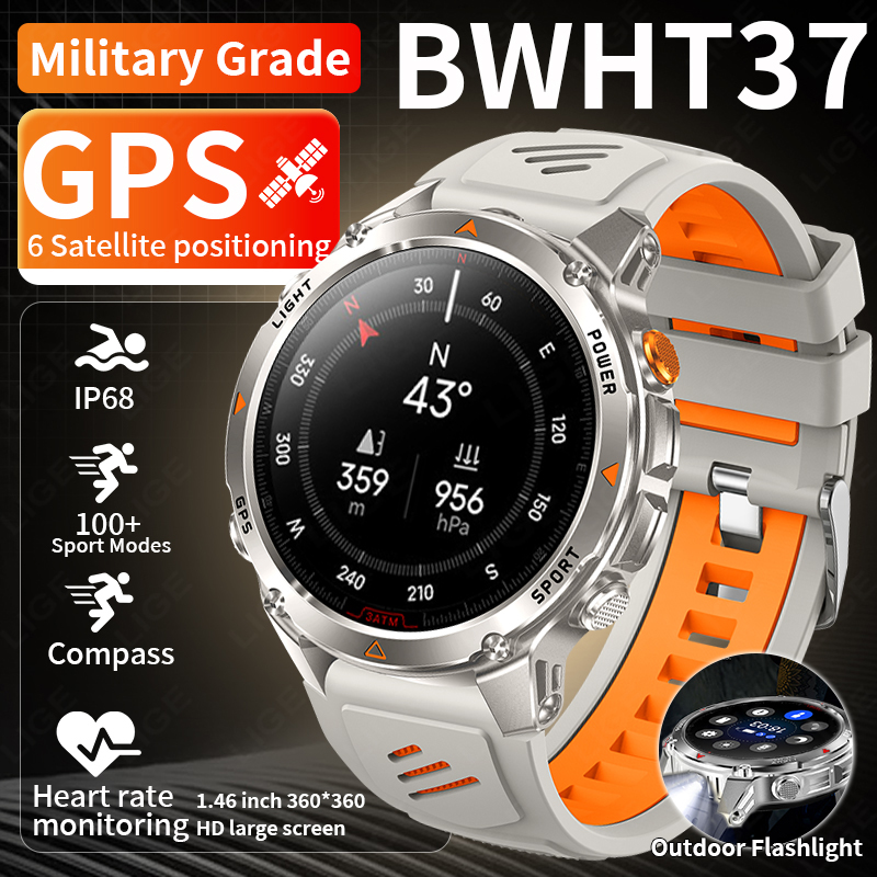 LIGE Rugged GPS Track Smart Wa - Smartwatch I Watches avaliação e preço