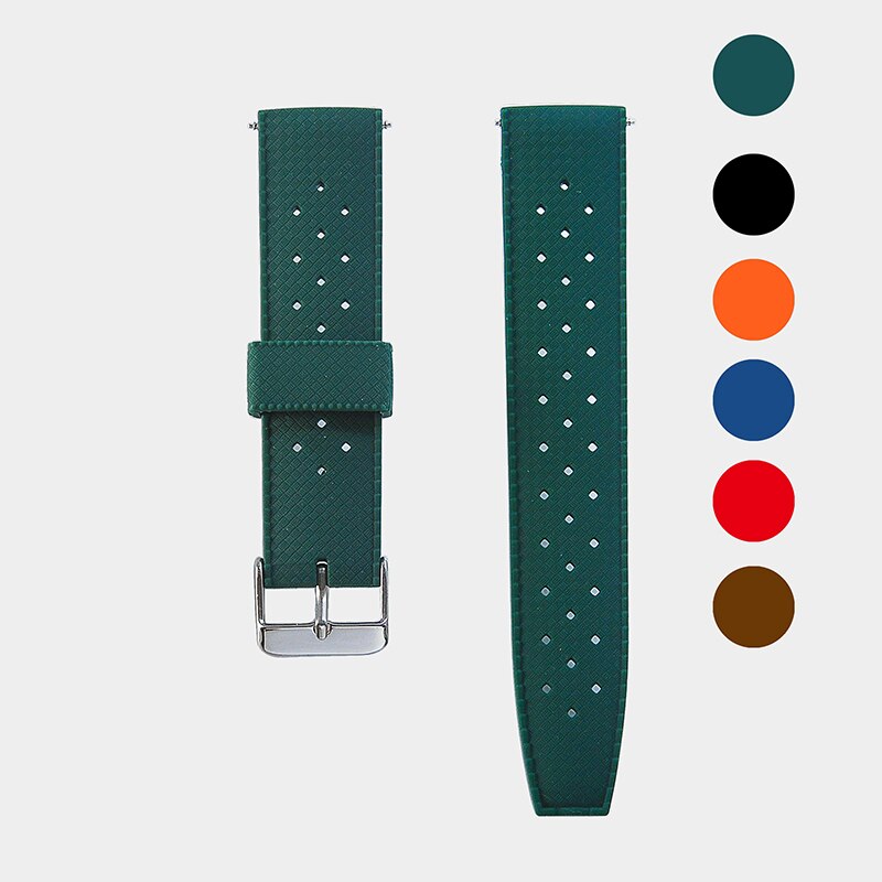 New Tropical Rubber Strap for  - Seiko Watches Smartwatch avaliação e preço