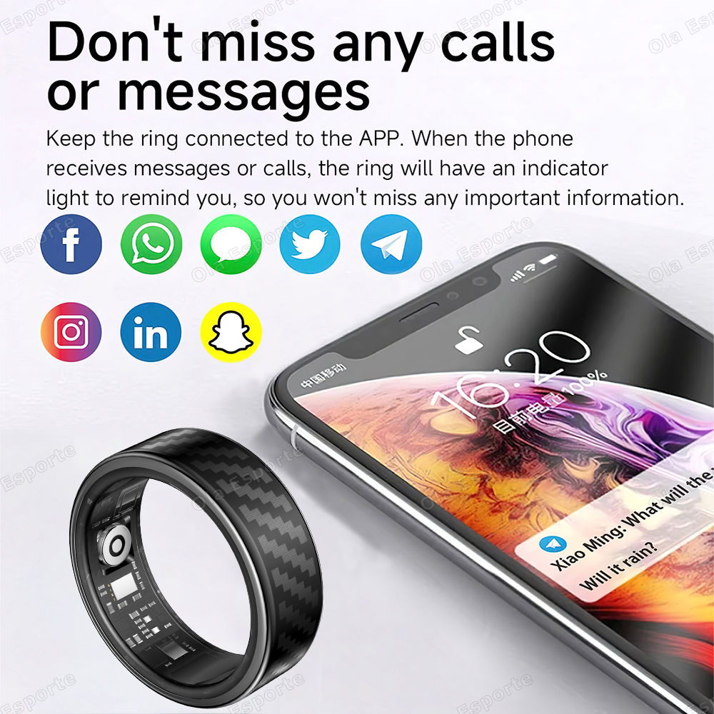 Newest Smart Ring Call Message - Smartwatch New Watches For Men avaliação e preço