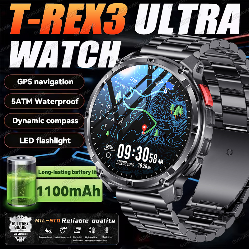 2026 New T-Rex3 Ultra 1100Mah  - Smartwatch Professional Watches For Men avaliação e preço