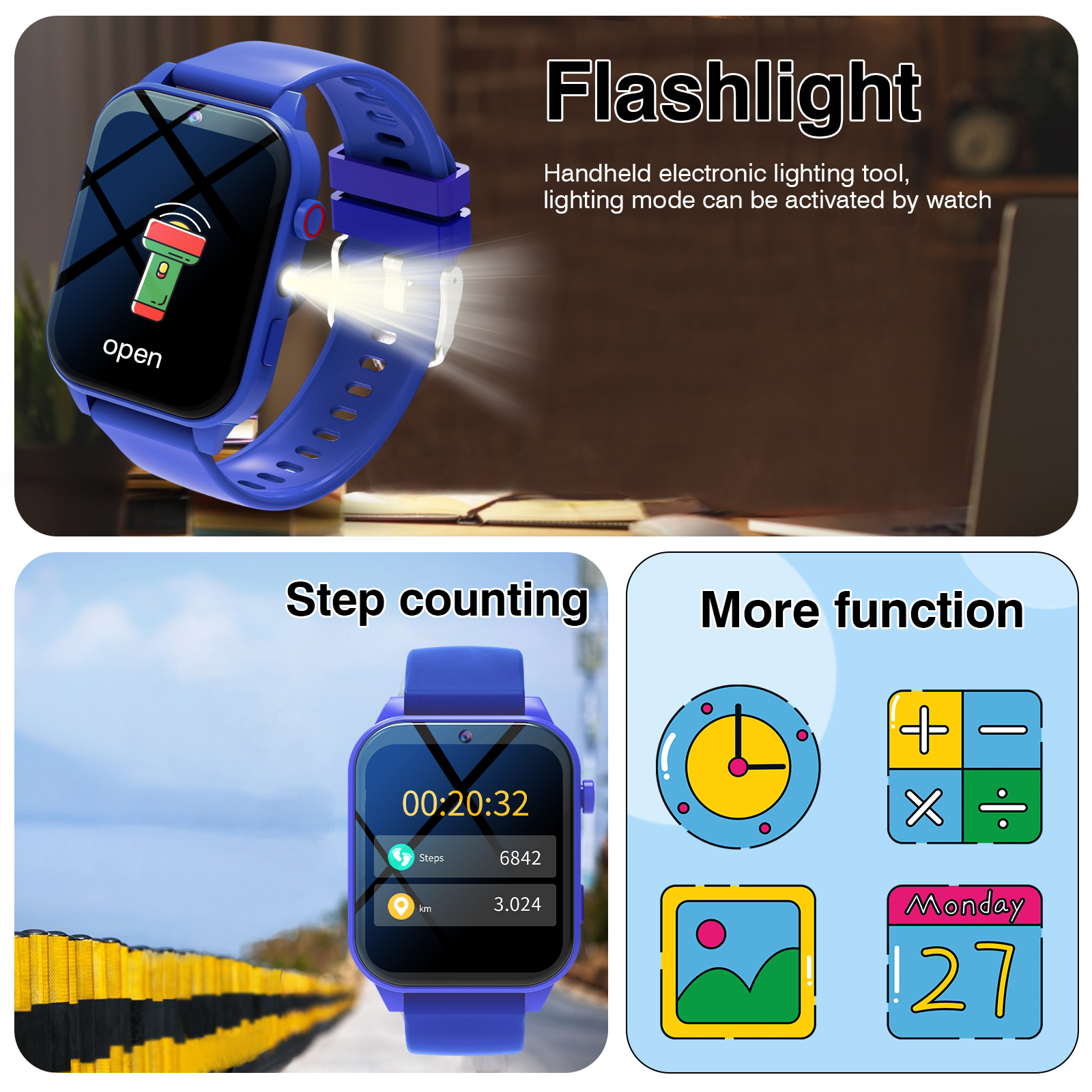 Kids′s Smart Watch 18 Games Ca - Smartwatch Watches Girls avaliação e preço