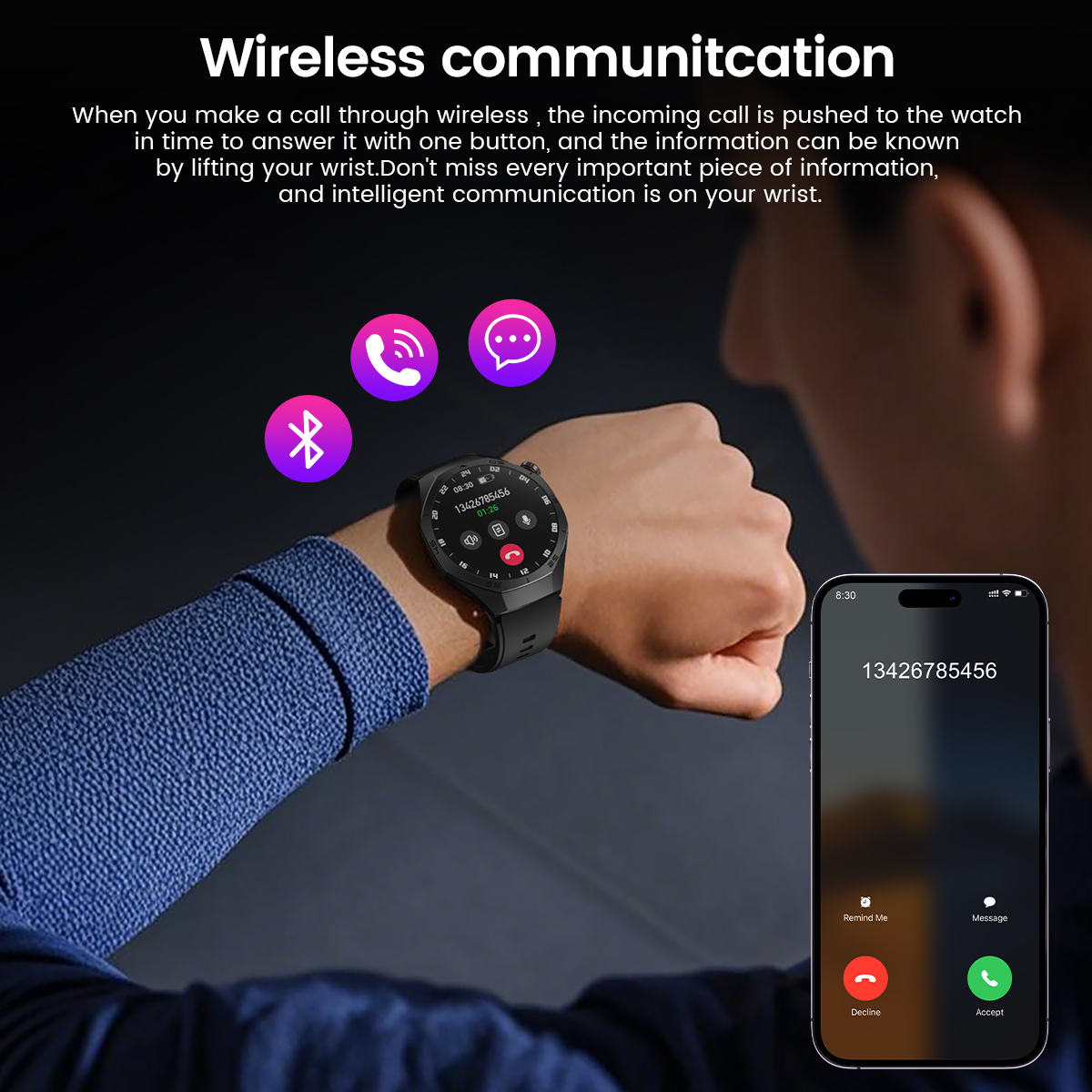 Round GPS Smart Watch Waterpro - Smartwatch Watches Best Gift For Men avaliação e preço
