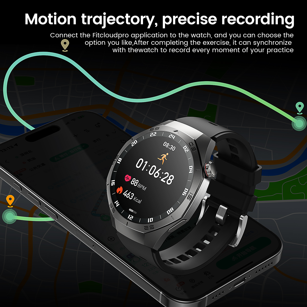 Round GPS Smart Watch Waterpro - Smartwatch Watches Best Gift For Men avaliação e preço