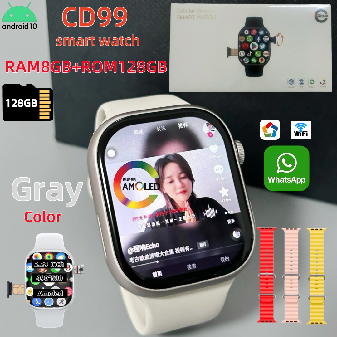 CD99 Smart Watch 8GB RAM AMOLE - Smartwatch Watches For Women With Gps avaliação e preço