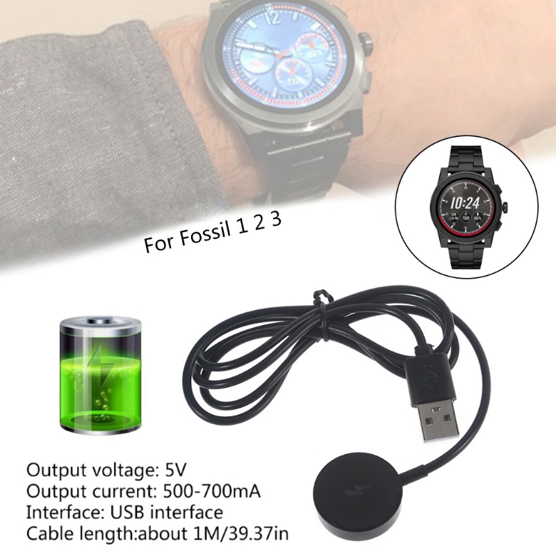 USB Watch Charger Adapter Smar - Fossil Watches Smartwatch Charger avaliação e preço