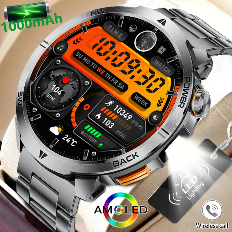 2026 new military smartwatch10 - Smartwatch Watches Best Gift For Men avaliação e preço