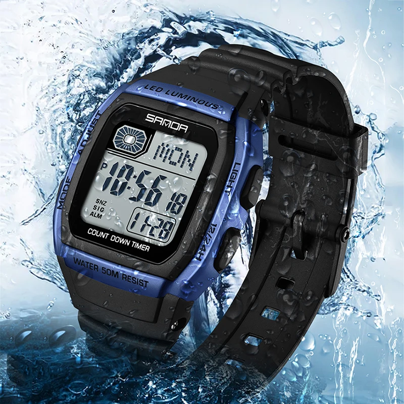 ]SANDA Fashion Trend Youth Ele - Tide Watch Surf avaliação e preço