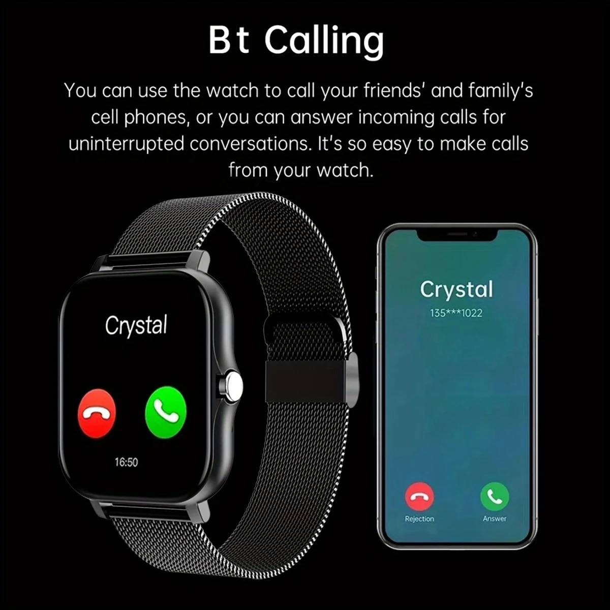 Smart Watch For Android IOS Wa - Smartwatch Professional Watches For Men avaliação e preço