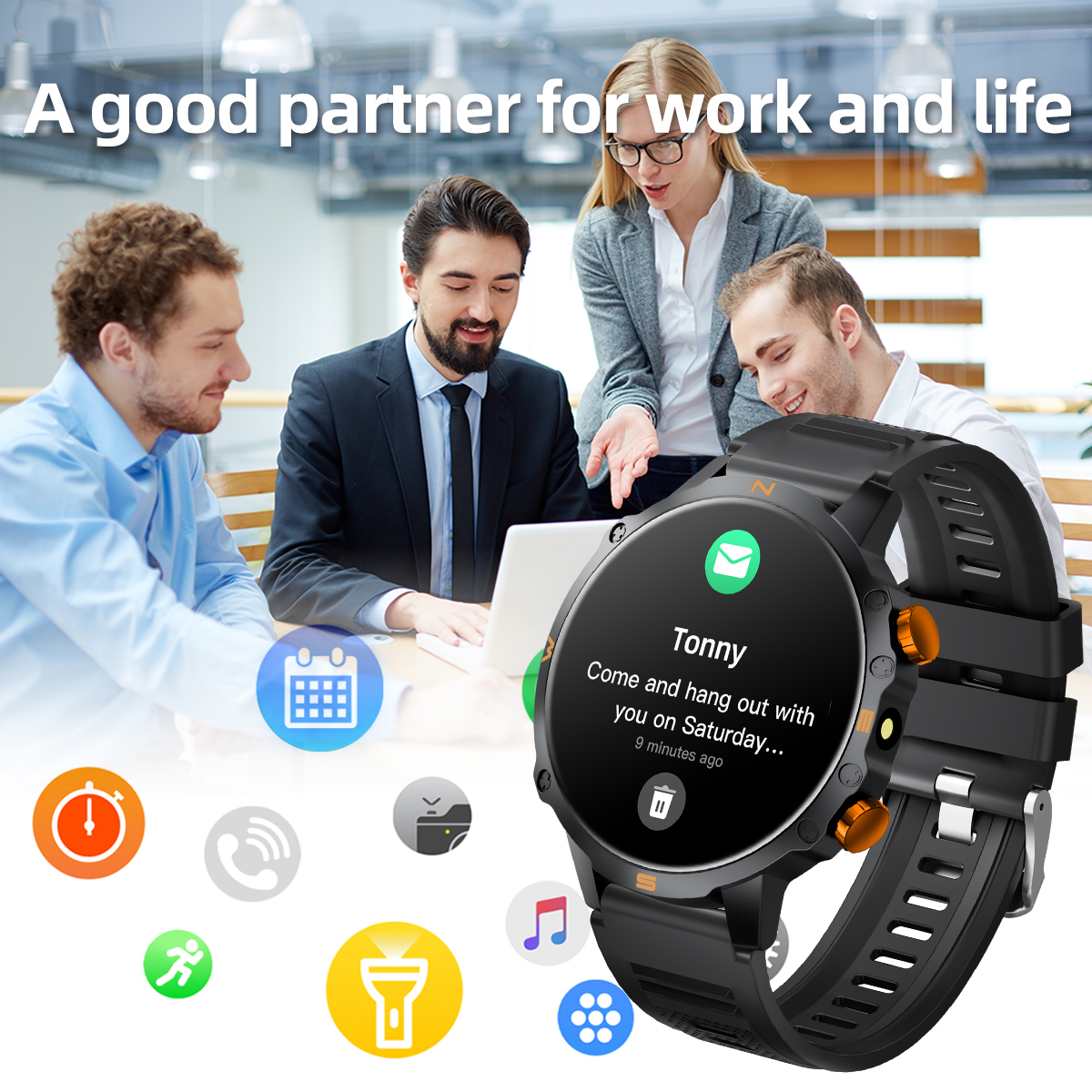 New Smart Watch 1.5''HD Screen - Smartwatch Watches Birthday Gift For Men avaliação e preço