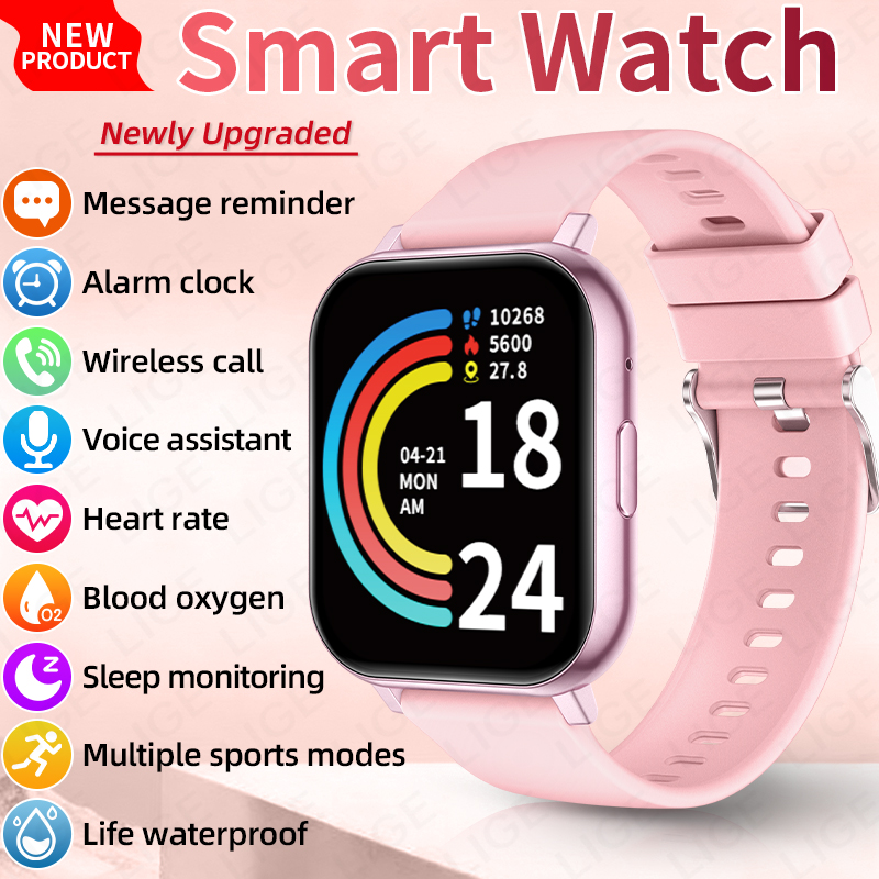 LIGE Smartwatch Men Women Wris - Smartwatch Watches Birthday Gift For Men avaliação e preço