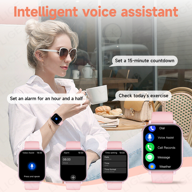 LIGE Smartwatch Men Women Wris - Smartwatch Watches Birthday Gift For Men avaliação e preço