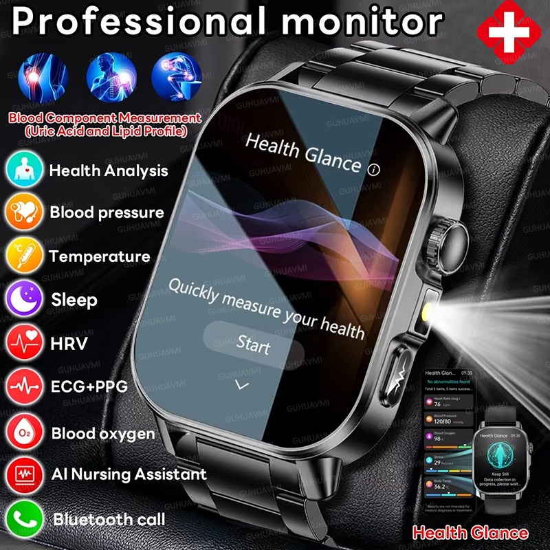 Nursing Grade New ECG+PPG Thre - Smartwatch Professional Watches For Men avaliação e preço