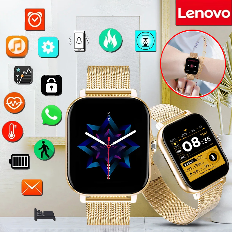 Lenovo Smartwatch Men Women Wr - Smartwatch Watches Birthday Gift For Men avaliação e preço