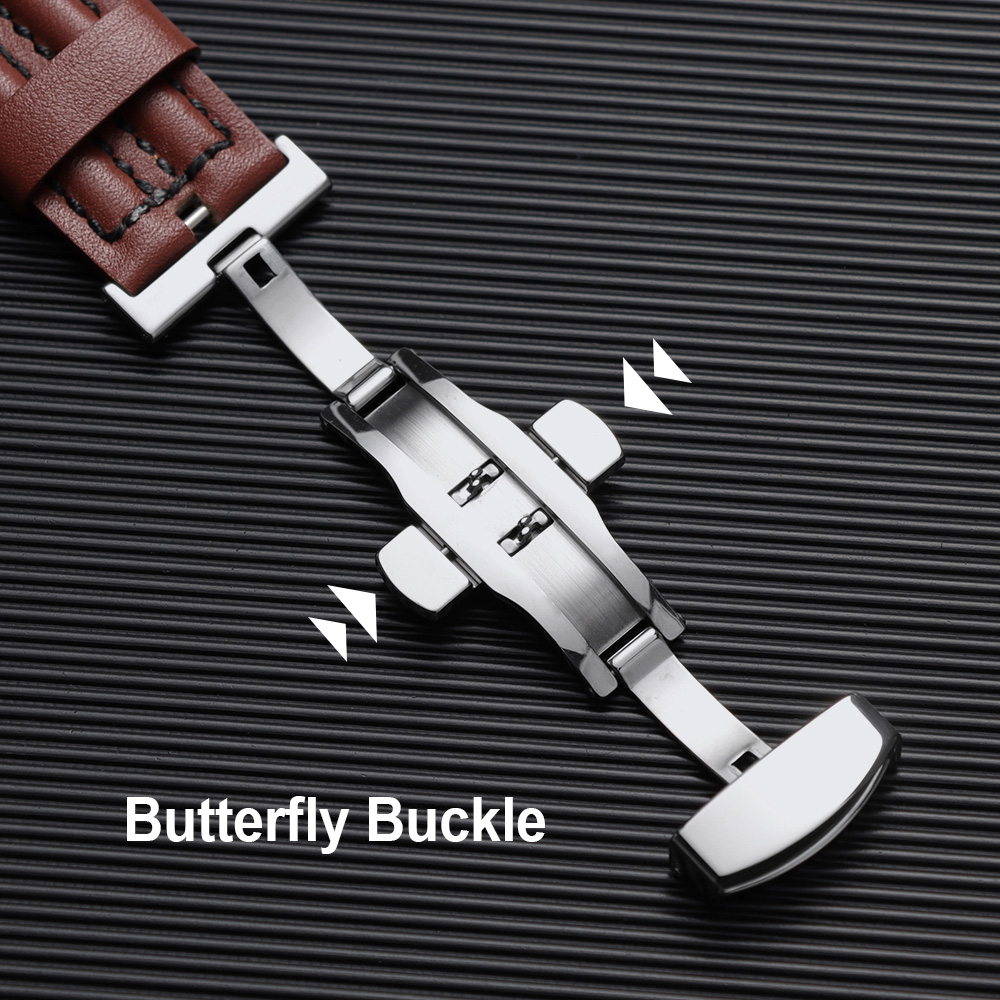 20mm 22mm Genuine Cowhide Watc - Seiko Watches Smartwatch avaliação e preço