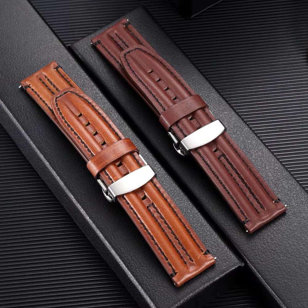 20mm 22mm Genuine Cowhide Watc - Seiko Watches Smartwatch avaliação e preço