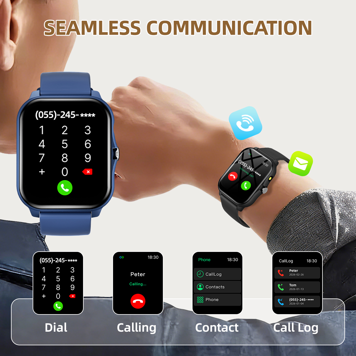 New Smart Watch Message Remind - Smartwatch Watches Birthday Gift For Men avaliação e preço
