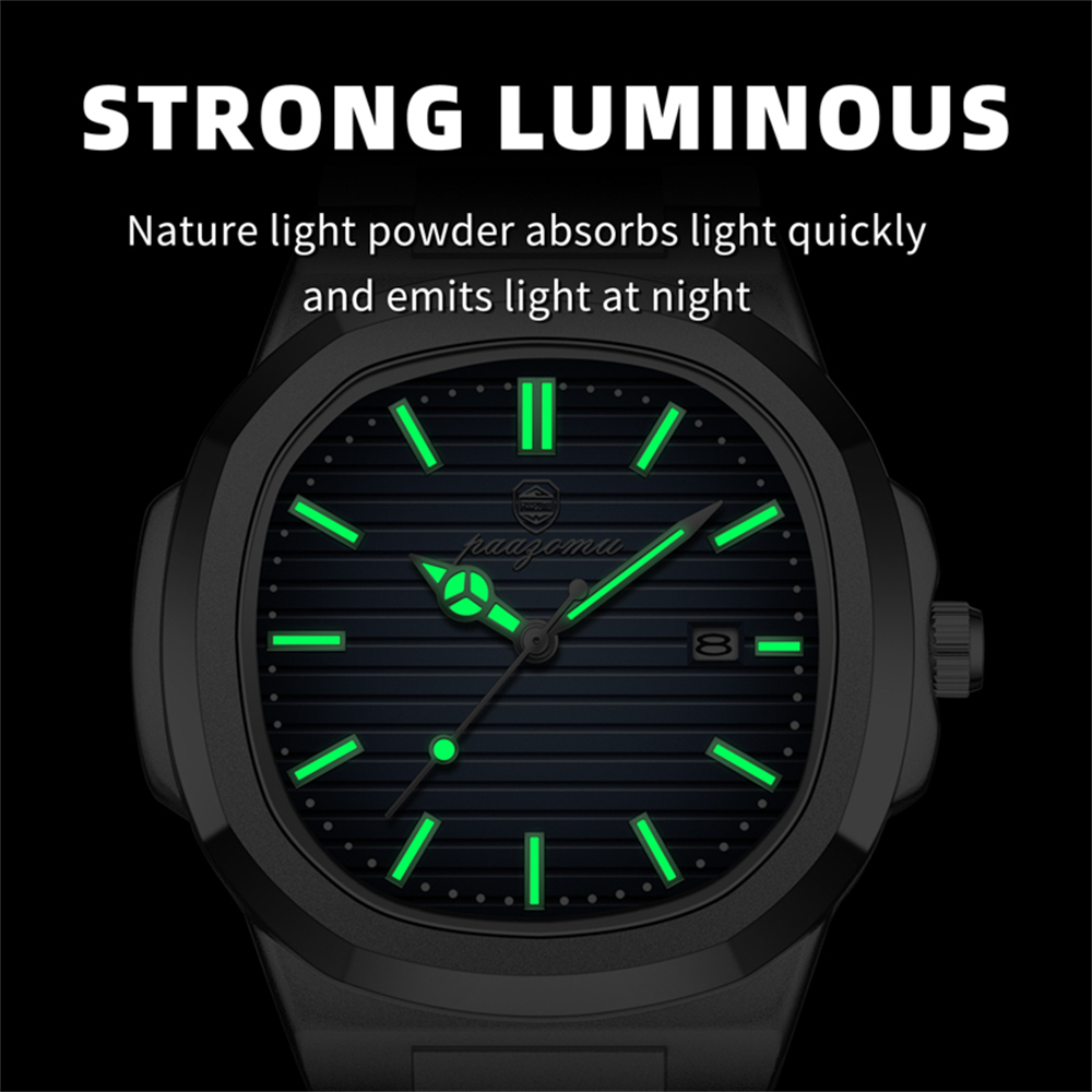 PAAZOMU Business Men Square Wa - Watches Not Smartwatch avaliação e preço