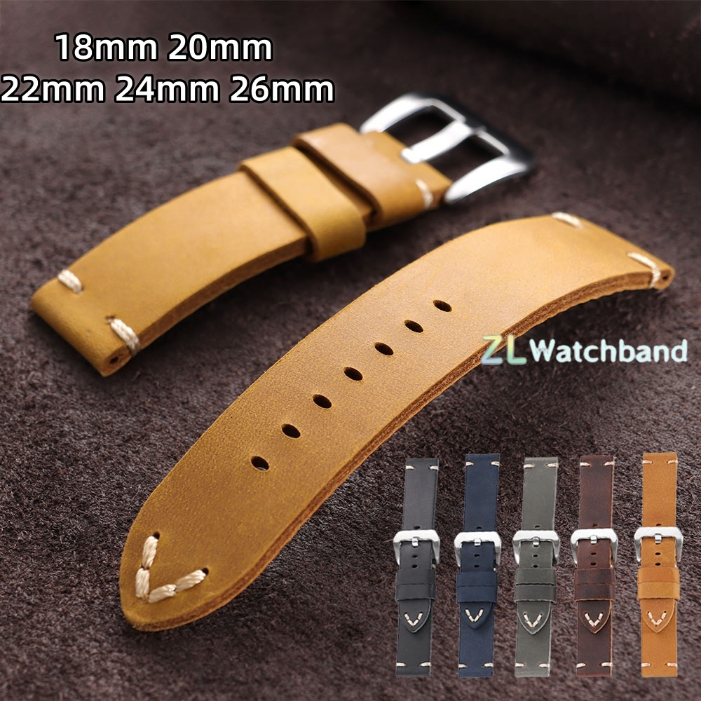 Vintage Cowhide Watch Band 18m - Seiko Watches Smartwatch avaliação e preço