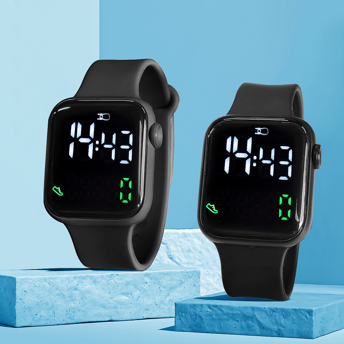 New 2PCS Student Minimalist Sm - Smartwatch Watches Girls avaliação e preço
