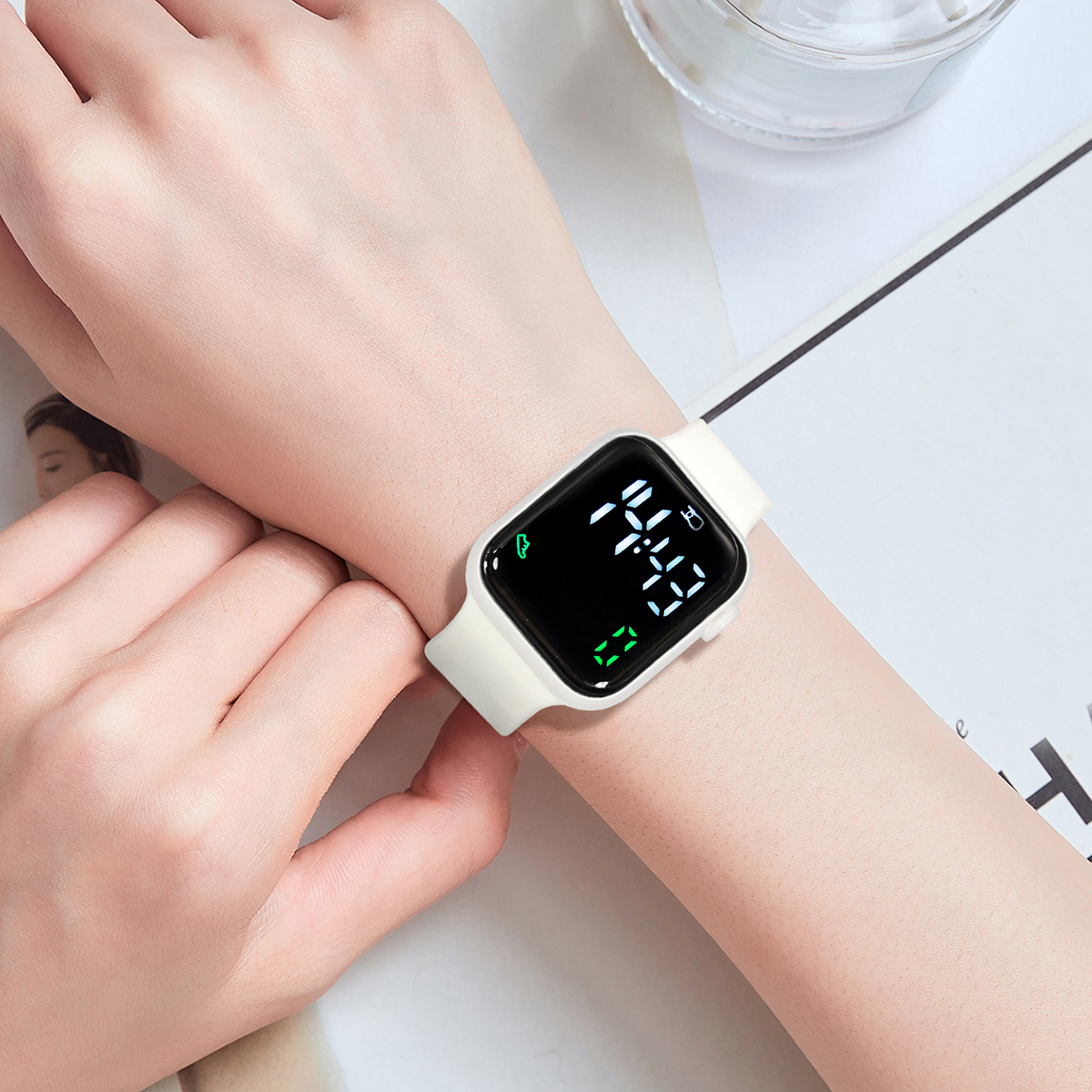 New 2PCS Student Minimalist Sm - Smartwatch Watches Girls avaliação e preço