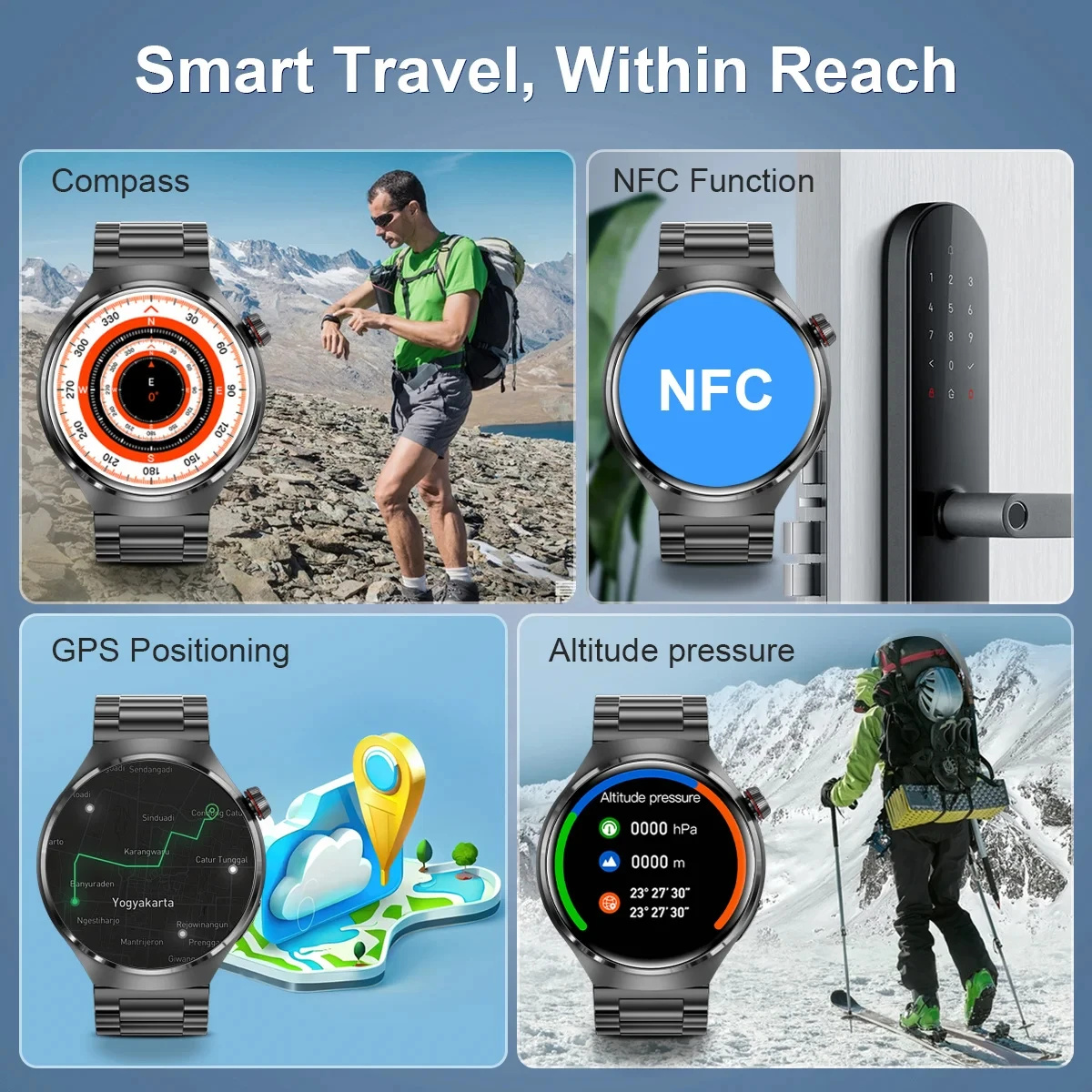 2026 New Smart Watch Heart rat - Smartwatch Watches For Women With Gps avaliação e preço