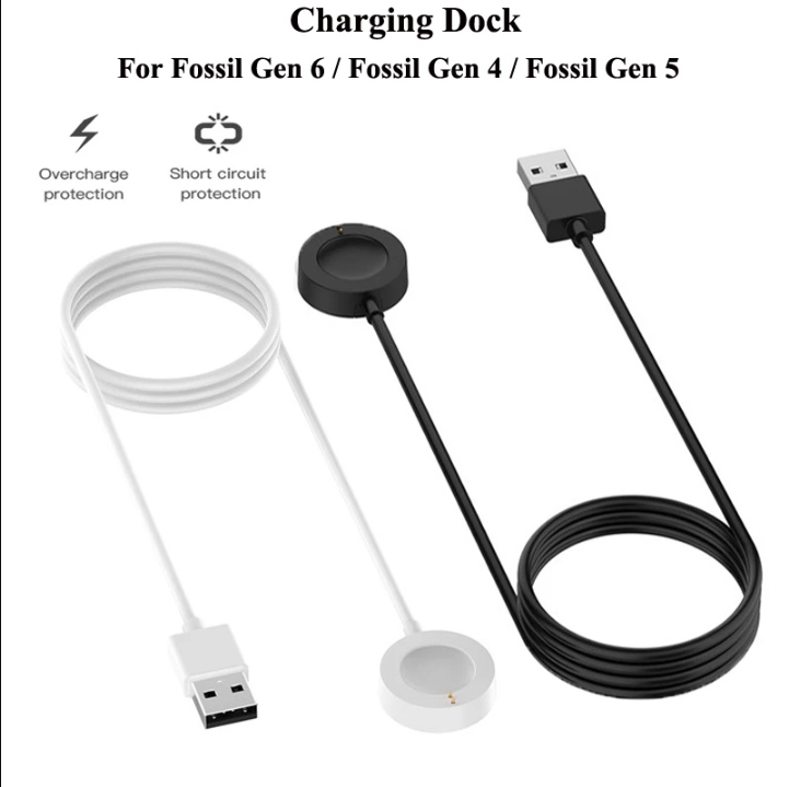 1M USB Magnetic Fast Charge Ch - Fossil Watches Smartwatch Charger avaliação e preço