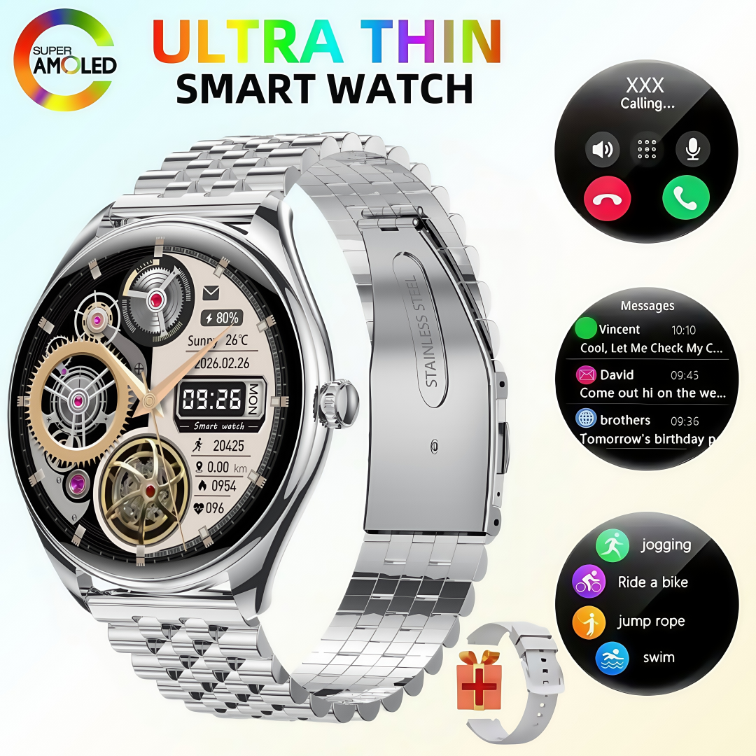 MT55 Smart Watch 1.43 Inch Amo - Smartwatch Professional Watches For Men avaliação e preço