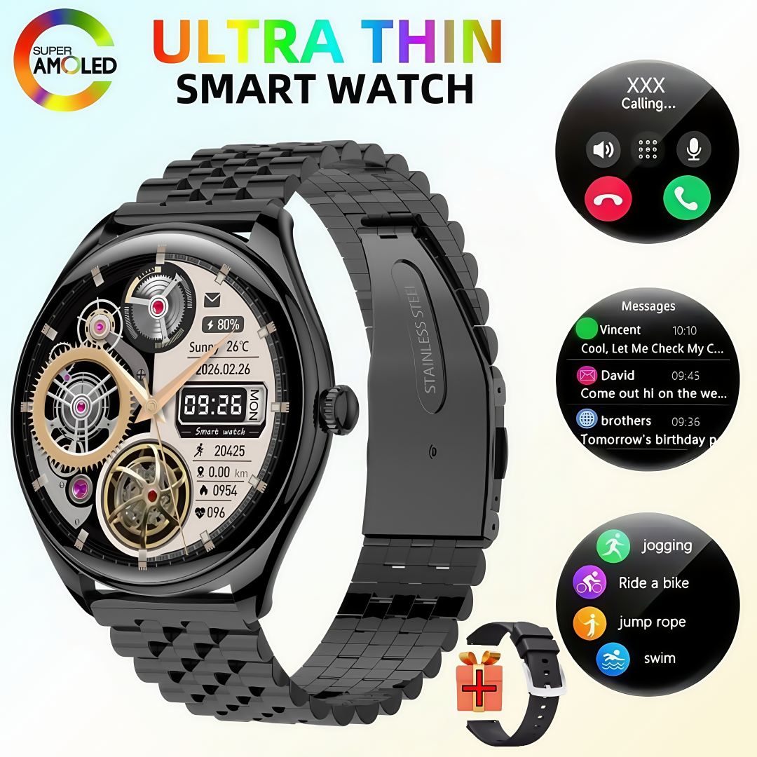 MT55 Smart Watch 1.43 Inch Amo - Smartwatch Professional Watches For Men avaliação e preço