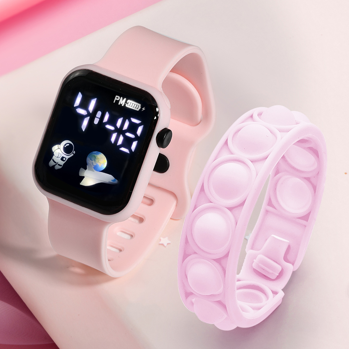 2PCS Children's Smart Watch Br - Smartwatch Watches Girls avaliação e preço